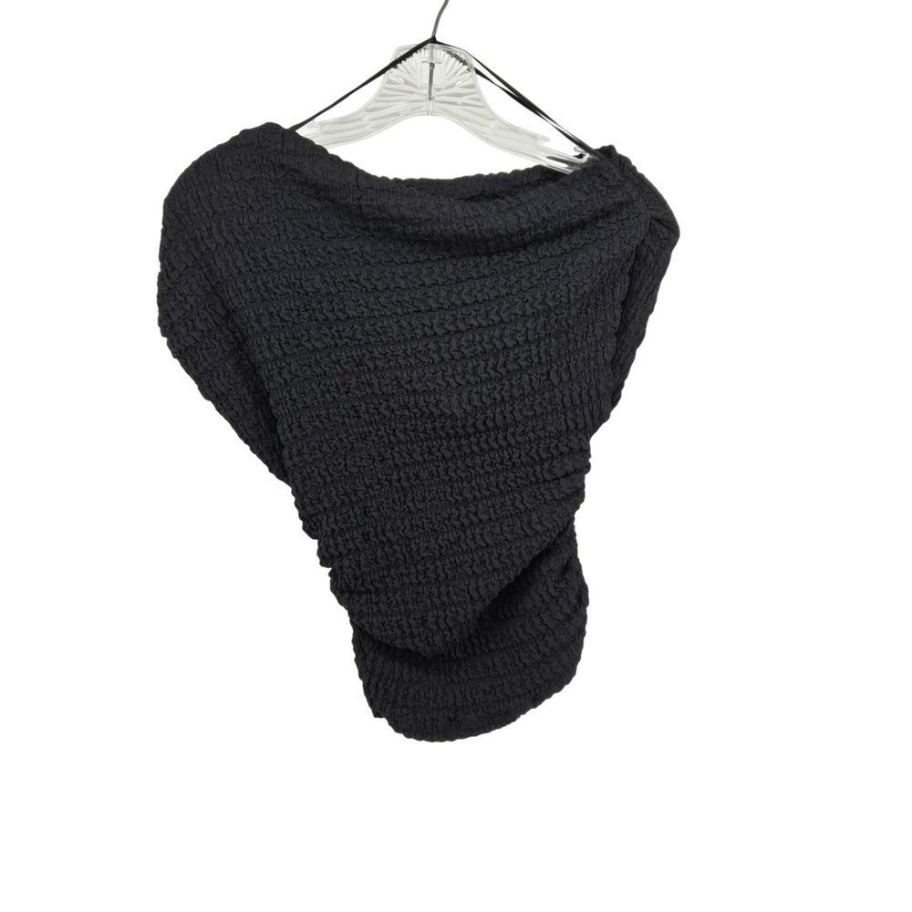 Zara Womens Asymmetrical Crinkle Top NWT Size Small‎